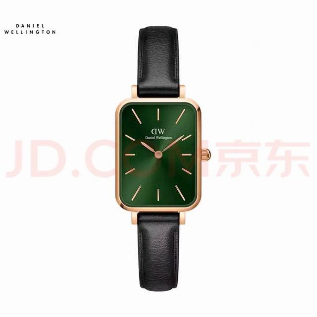 丹尼尔惠灵顿 Daniewellington Dw方盘小绿表，优选意大利皮革，细腻轻薄压边式精湛工艺，打造亲肤美感。轻奢方形表盘，注入复古祖母绿无秒针设计，赋予