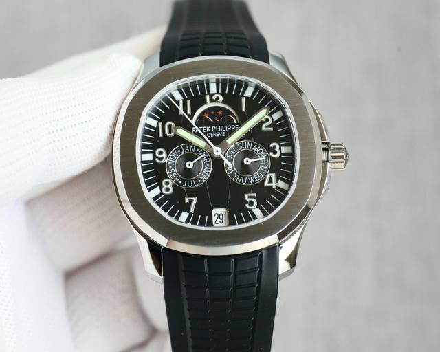 K Factory雷王 Pp 百达翡丽 5261R-001最新款笑脸手雷男女通用！Pq4 手雷系列 百达翡丽 Aquanaut系列 推出首款新增便捷实用的复杂功