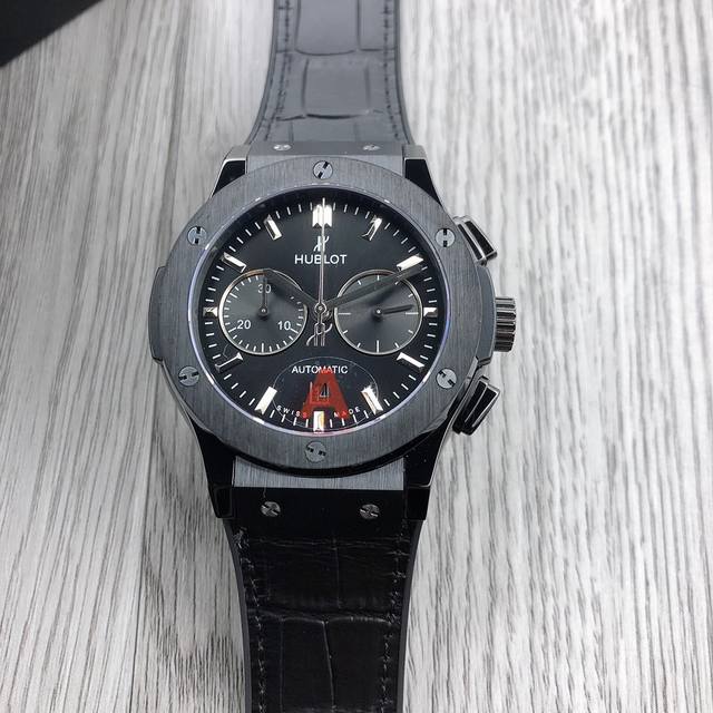 Sj出品 Hb 经典计时腕表 大爆炸计时码表 品牌：宇舶 恒宝 Hublot 机芯：进口7750多功能机械机芯 材料：316精钢 玻璃：天然蓝宝石 表带：高级天