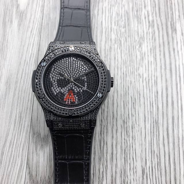 Sj出品 Hbb复刻 宇舶 恒宝 Hublot 骷髅头钻面显示 经典融合系列 511.Nx.9010.Lr.1704 机芯：进口9015机械机芯 42小时摆幅振