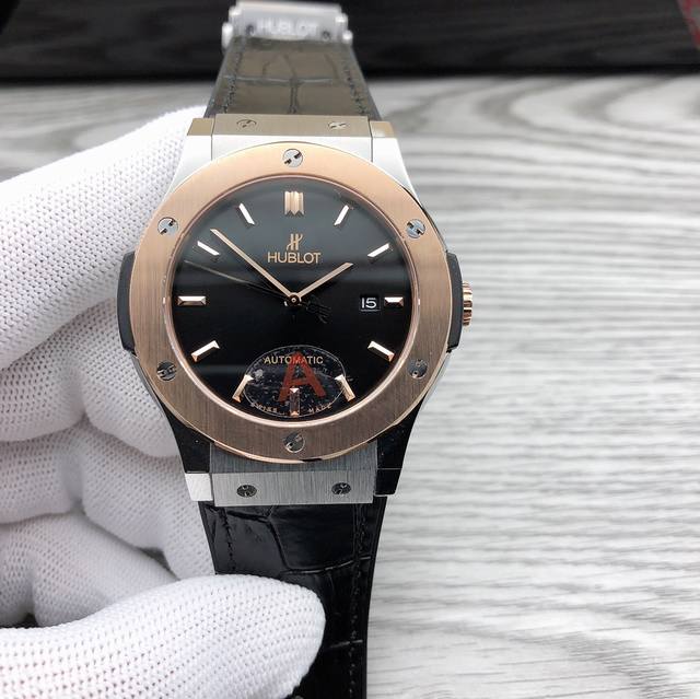 Sj出品 Hb 复刻 宇舶 恒宝 Hublot 经典融合系列 542.Ox. .Lr 机芯：进口9015机械机芯 42小时摆幅振频28800 升级自动陀原装刻度