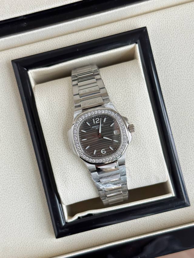 Gg 白 金730 可以改真钻、真钻价格P另计 百达斐丽最美鹦鹉螺.超薄石英女士腕表！绝对女神福利！花钱也买不到系列！顶级品质原版无差。尺寸36Mm直径，。天花