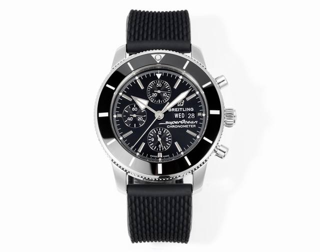 Sj出品 双日历 Bls V2版 百年灵 超级海洋文化 Rw2 二代限量版计时系列。 Breitling Super Ocean Chronograph 46