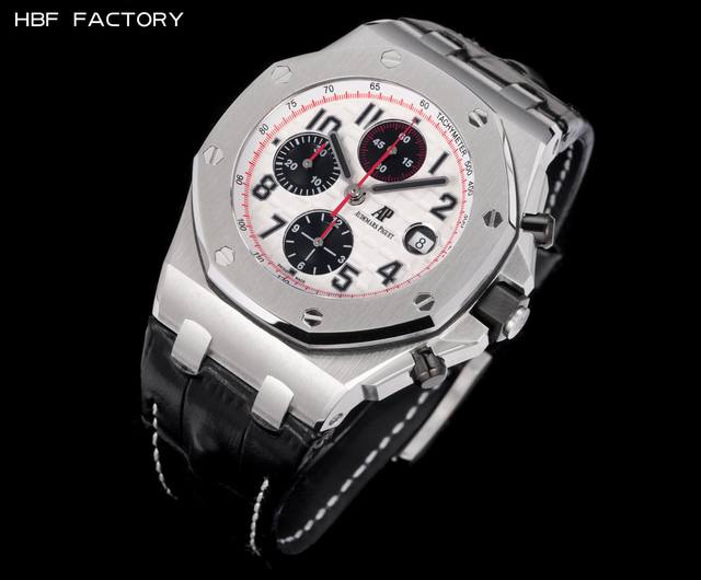 金白黑同价， ，钢带+100。 Hbf Factory 爱彼 皇家橡树离岸型系列26238:封顶之作 杜绝一眼假”在ＪＦ厂原有的基础上 潜心研发 突破壁垒 “打