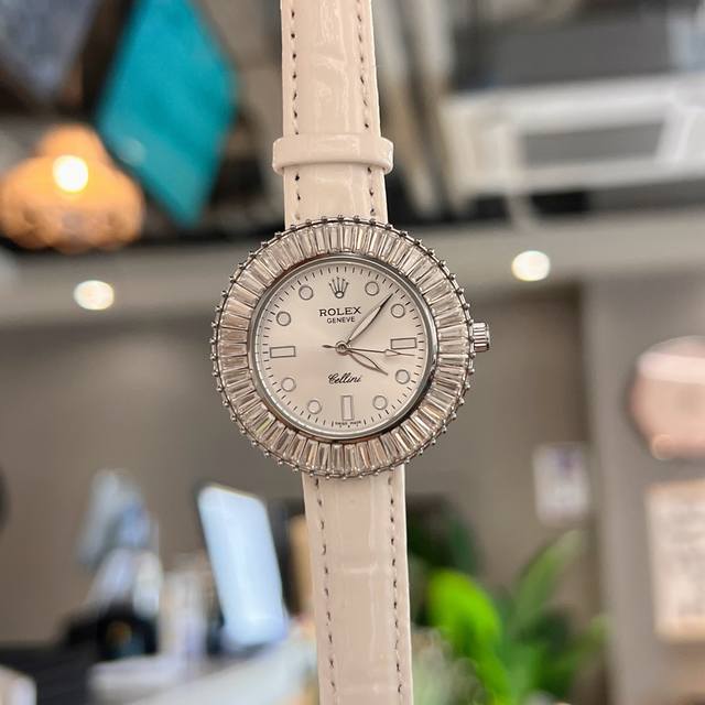 劳力士 时尚最新款简约时尚时装表精美名媛气质.耐磨镜片.. 石英机芯多种颜色选择
