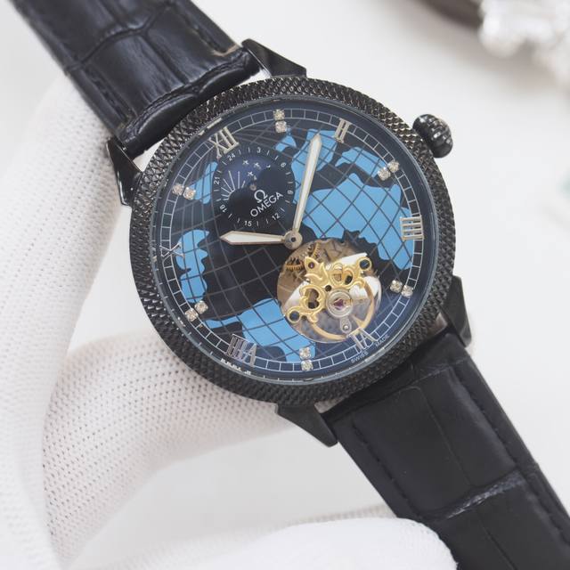 尊享价： 品牌：欧米茄-Omega 类型：男士腕表 壳套：顶级版316精钢L 表带：进口小牛皮表带 机芯：全自动机械机芯 镜面：矿物质防刮镜面玻璃 尺寸：直径4