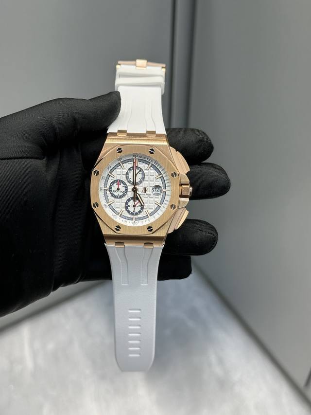 爱彼 皇家橡树离岸系列 12字位小秒 机械计时功能一致