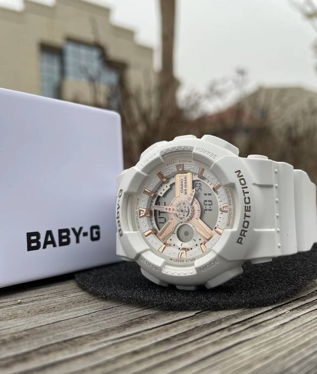 Casio卡西欧 Baby-G 独角兽夜跑精灵 防水 马卡龙冰激凌 石英机芯 树脂表带 日韩表 女表 粉色表盘