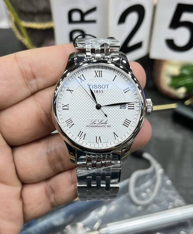 原单品质 Tissot 天梭 型号：T006.407.11.033 力洛克系列 钢带黑面数字机械男装瑞士 2824机芯 蓝宝石玻璃 316精钢，表盘直径39.5