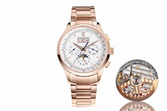 新品 Jaeger-Lecoultre 重金打造 积家大师系列4138420 腕表。用心之作，细节方面： ：团队历时两年多精心设计，不惜财力和精力，完美，敢为人