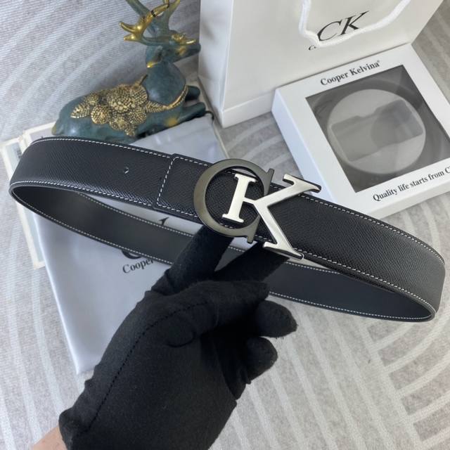 Special Ck special leather belt series, original hardware fine stainless steel b