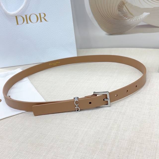 Special 2.0cm Dior belt, double-sided top layer leather, length: 75.80.85.90.95.