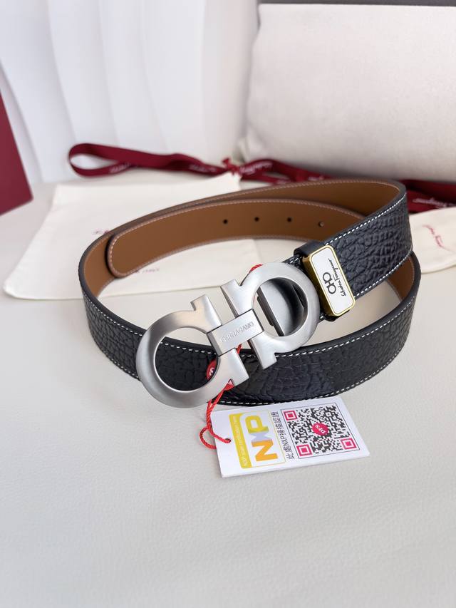Product Name: Ferragamo Belt. Original Model: Buckle, Classic Buckle Made of Pur