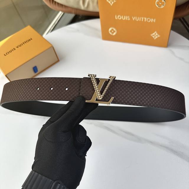 L0Uis Vuitt0N latest upgraded version, width 40mm, original calfskin surface emb