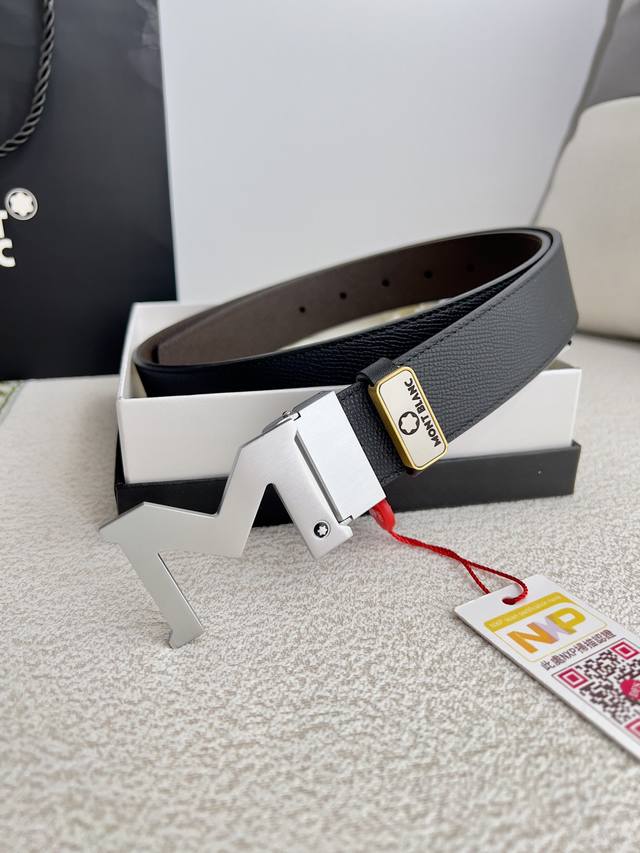 Product Name: Montblanc. Montblanc original belt belt model: hanging buckle, new