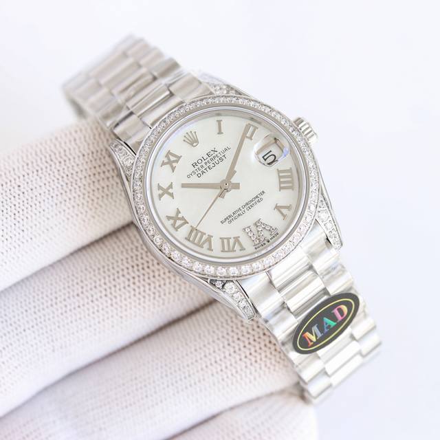 Sj出品 孔雀石 2340Madparis 劳力士 Rolex Rv1 日志31Mm夺目彩钻！以炫彩夺丽给日志女款增加不同的色彩1.外壳以最纯粹的904钢原材料