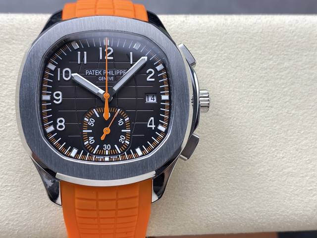 K厂V3升级版强荐薄薄薄！百达翡丽 手雷计时 Aquanaut系列5968 超薄计时腕表。耗时三年只求最好！ 机芯 定制版超薄自动上链一体机Ch28-520机芯