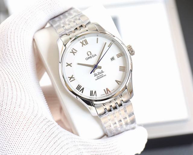 欧米茄碟飞系列男士机械腕表，2025年全新升级版到货 修质独家订制8500机芯夹板特别设计 机芯 还原8500同轴机芯，透视底机芯一览无遗，完美呈现 表壳 31