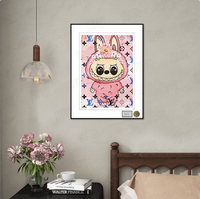 Death Nyc 大天使 限量版画 有装裱 44.5*57.5Cm 装饰潮流挂画装饰画 有签名 证书