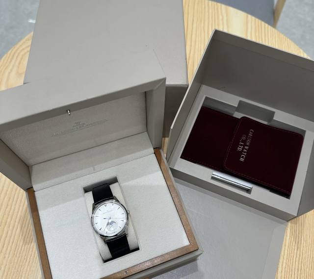 积家大师 正装天花板积家 超薄月相大师系列，型号：1368 ，23年极品全套，39毫米表径，精钢材质，柜柜88000，成色99新，5W正装高奢天花板！#男士手表