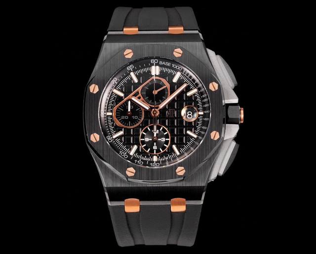 Hbf Factory 陶瓷圈口版本 爱彼 Audemars Piguet 皇家橡树离岸型皇家26041， 封顶之作 杜绝一眼假”在ＪＦ厂原有的基础上 潜心研发