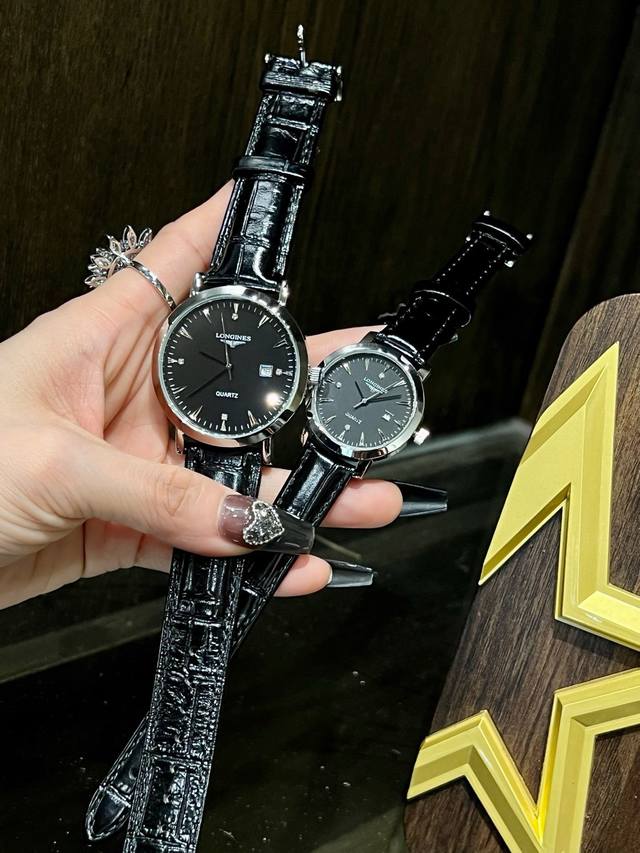 金+20钢带+20浪琴-Longines 情侣对表 原装进口石英机芯 316L精钢表壳 直径男39Mm女29Mm 厚8Mm如果今天的阳光停止了它耀眼的光芒。那么