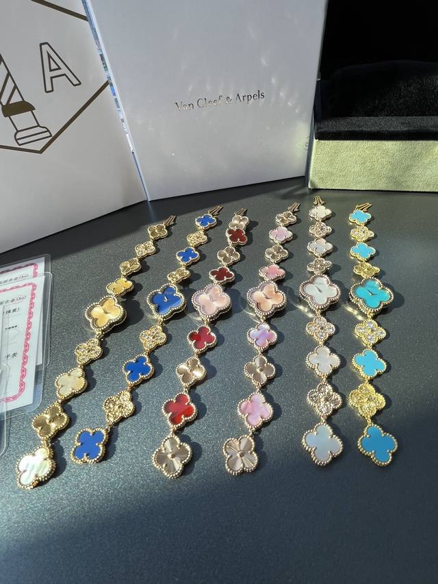 顶级包18K真金重磅返场Vca梵克雅宝Sweet Alhambra 系列四叶草珠宝腕表