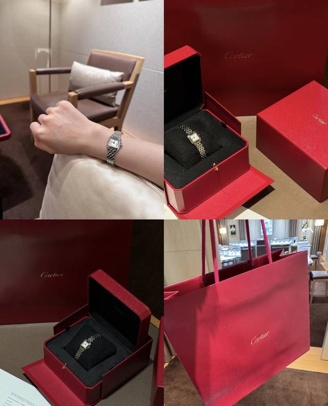 卡地亚 猎豹系列一款珠宝般的计时臻品珍贵华丽，正是PanthèRe De Cartier猎豹腕表的美学风格。5条以标志性的Maillon PanthèRe设计为