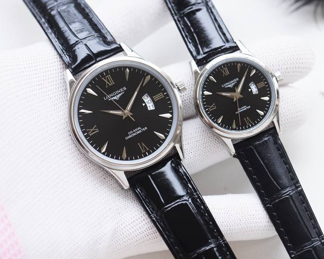 白壳 金壳+20钢带20品牌：浪琴-Longines类型：情侣腕表壳套：顶级版316精钢L表带：进口小牛皮表带 316L精钢表带机芯：进口石英机芯镜面：矿物质防