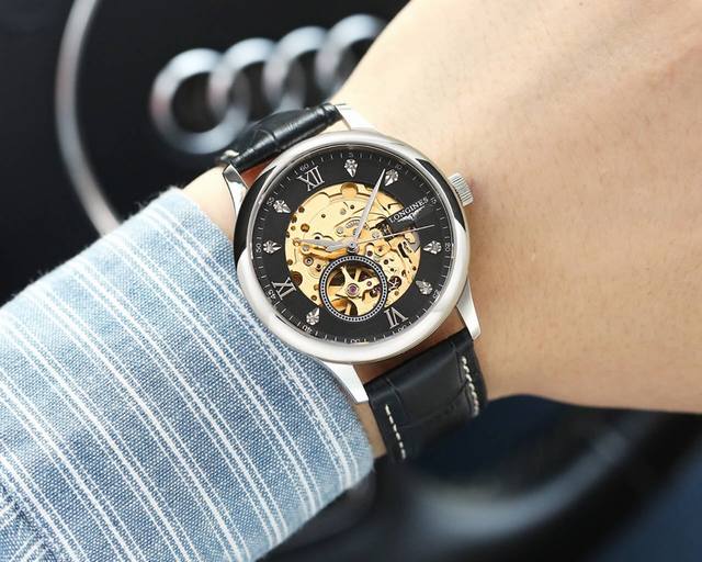 实物品牌：浪琴-Longines 名匠系列 新品推荐类型： 男士腕表表壳：316精钢 做工优质 表带：进口小牛皮 316精钢 两种可选 机芯：日本原装进口西铁城