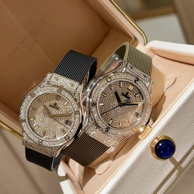 原版开模 最高版本复刻 宇舶Hublot 恒宝 经典融合系列 女款高端腕表！最新推出宇舶女款33Mm腕表，在高端复刻品质一如继往, 整体结构与原装结构保持一致！