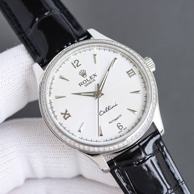 实价无让利金银同价： 最新首发 销冠王 劳力士 Rolex 精致之作，尽享奢华！ 类型：精致款男士腕表 更卓越 最佳设计表带：真牛皮表带 更舒适 真男人佩戴机芯