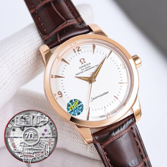 统一价： 欧米茄 Omega 海马系列 1948腕表 重磅来袭！欢迎品鉴！独家定制8806至臻天文台一体机芯，纹理、结构、摆轮位置和镂空均与原版一致，运转美态清