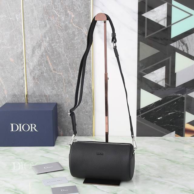 Dior Roller Dior Oblique Men's Shoulder Crossbody Bag, Round Bag Comes with Auth