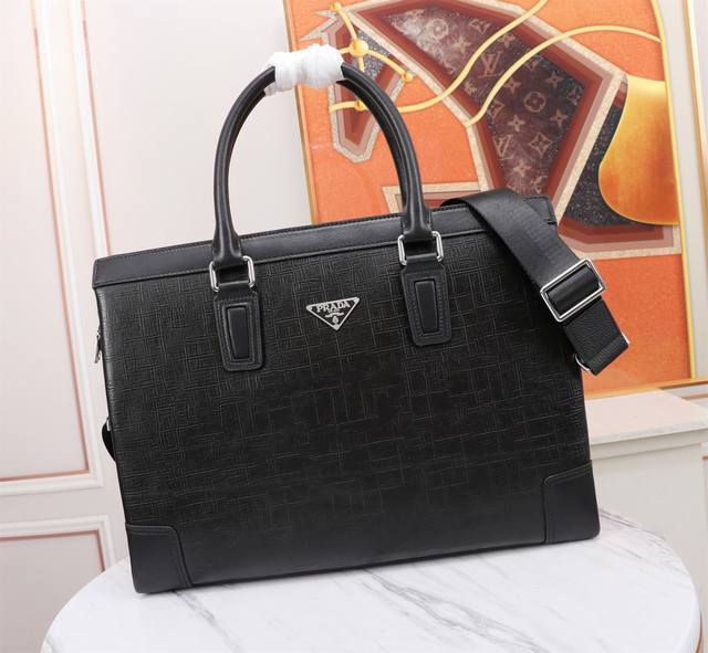 Top-tier counter rat, high-end, hottest new Prada double-zip imported top-grain