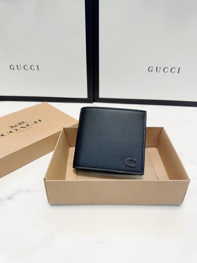 Color Black Size 12X10 Coach short wallet counter synchronous custom fabric uni