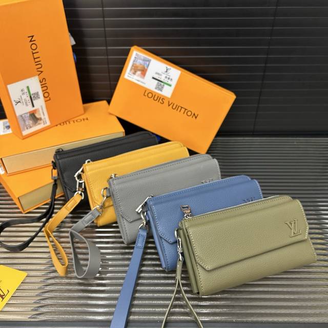 Louisvuitton Lv New wallet and clutch bag, classic and versatile, real shot, ori