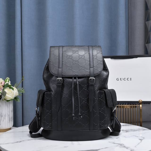 Original official website 450459 Gucci Signature leather classic backpack, feat