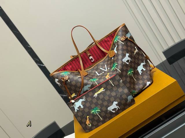comes with a folding box Size: 32cm bottom * 28cm high Lv Neverfull medium shop