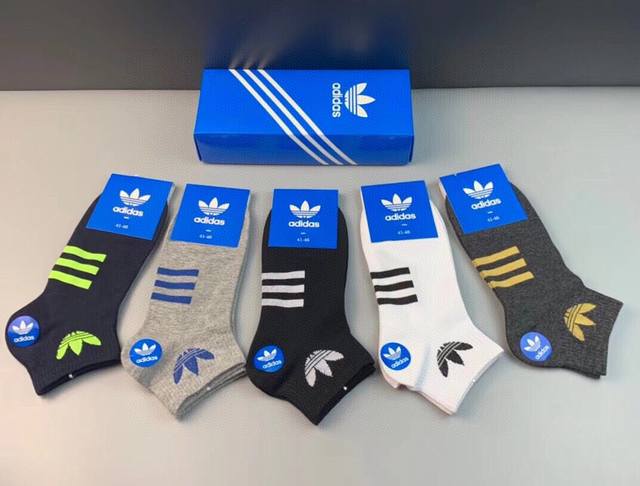 Special Adidas Adidas Trefoil new men's socks jacquard classic logo Instagram th