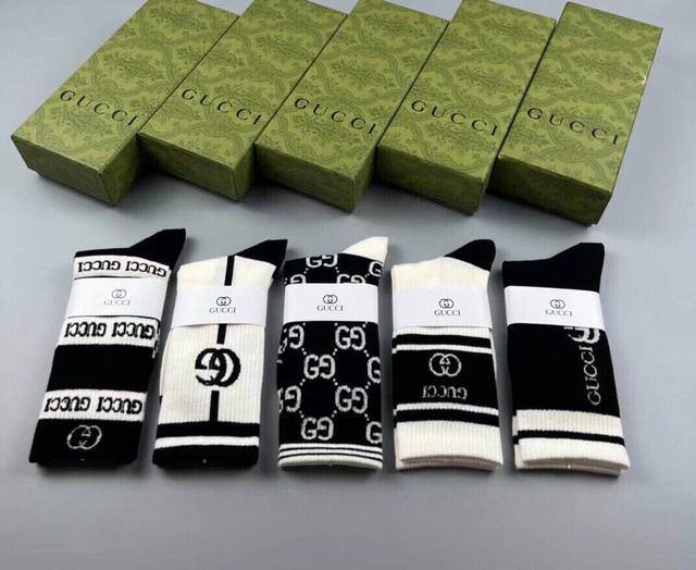 Special Gucci Gucci Big G new stockings, a box of five pairs of classic double G