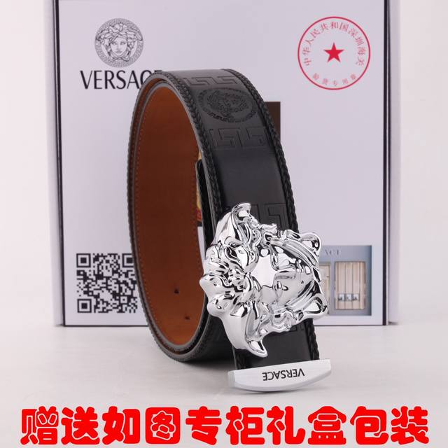 Belt: Versace.Ver original Belt: 100% top layer cowhide, guaranteed genuine leat