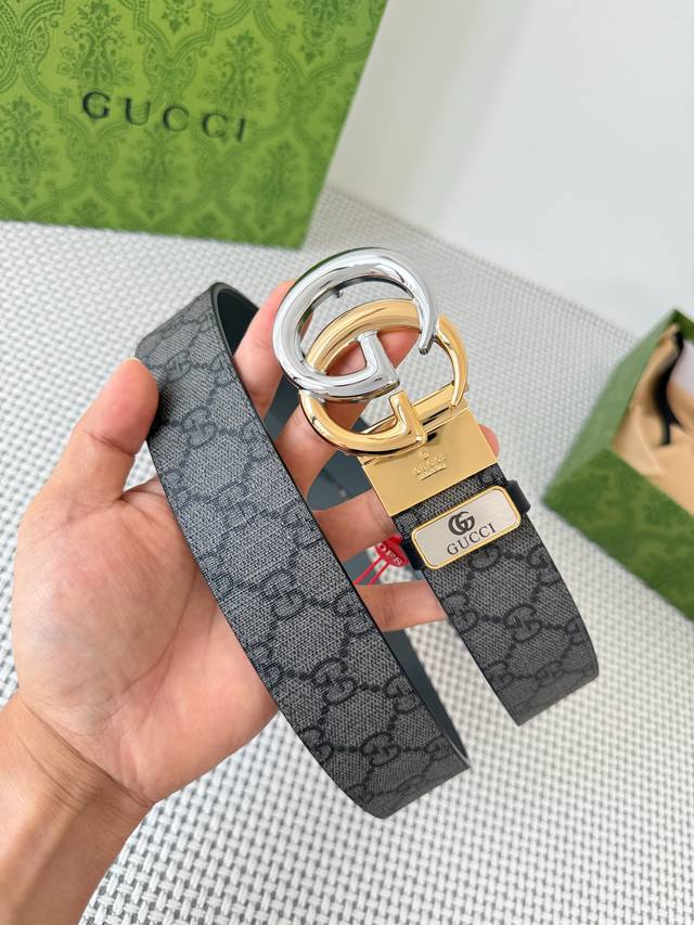 Product Name: Gucci.Gu...Cci original single belt Model: hanging buckle, pure c