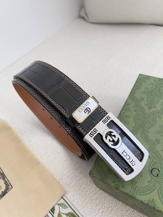 Product Name: Gucci.Gu...Cci original single belt Model: hanging buckle, pure s