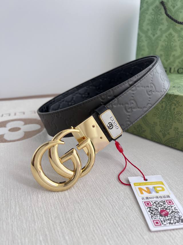 Product Name: Gucci.Gu...Cci original single belt Model: hanging buckle, pure c