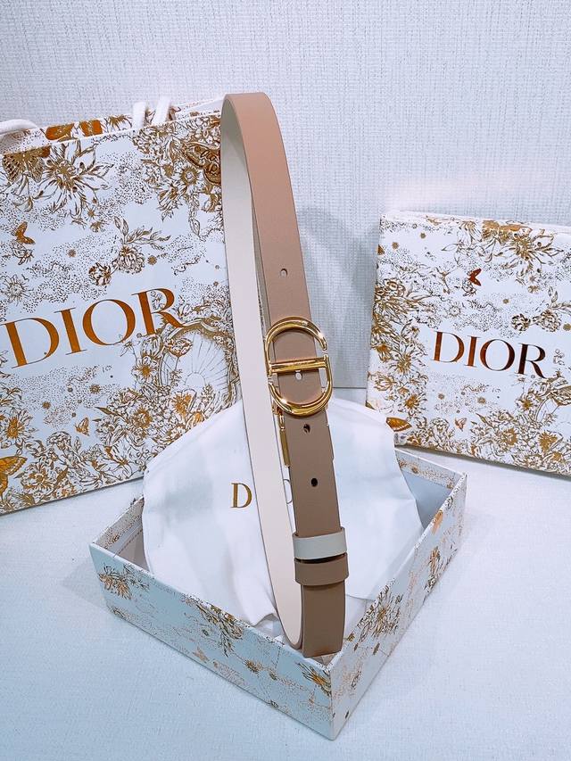 Dior Montaigne *Cd* belt embellished with *Christian Dior* signature Metal detai