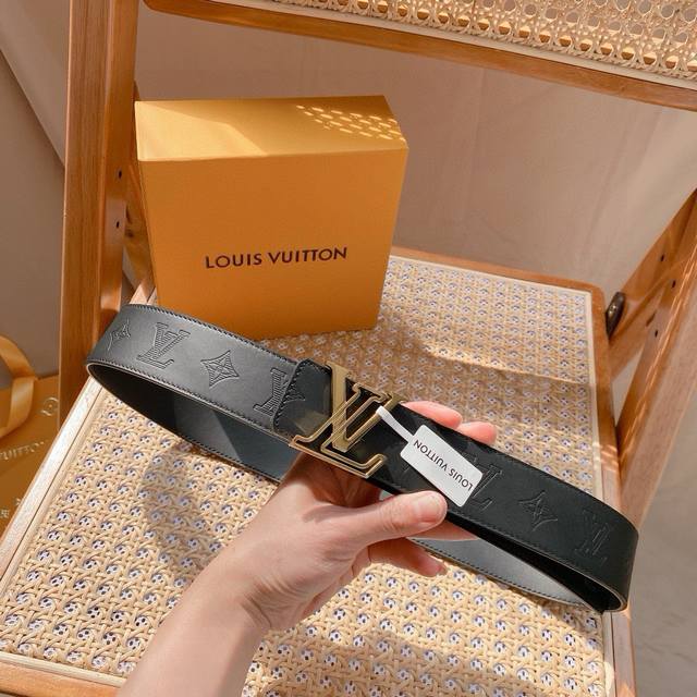 Width 40mm Lv new men's belt counter-matched material, each pattern is a classic