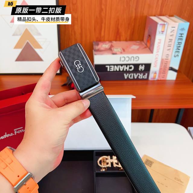 1 belt, 1 buckle, 1 belt, 2 buckles, Fila F home slide double buckle version, 1