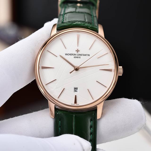 启强同款，温文尔雅 江诗丹顿 Vacheron Constantin 传承系列机械男表，高启强同款精湛来袭 机芯 搭载Gd厂惯用日本原装进口全新西铁城8215机