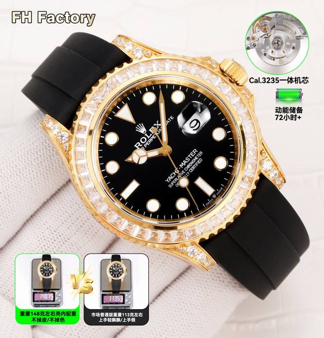 Fh Factory 劳力士 Rolex 配重Vip隐藏版游艇到货配重版本 游艇系列 游艇名仕42Mm Vip限量隐藏版226679Tbr系列 1：Fh Fac